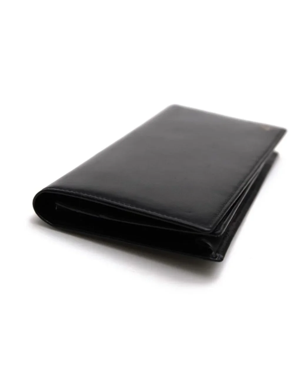 Cartier Wallet Leather Black Pasha Coin Purse Bifold